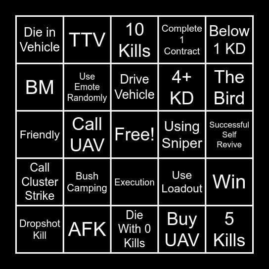 Bingo Card