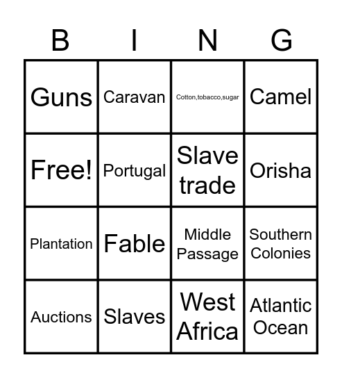 Bingo Card