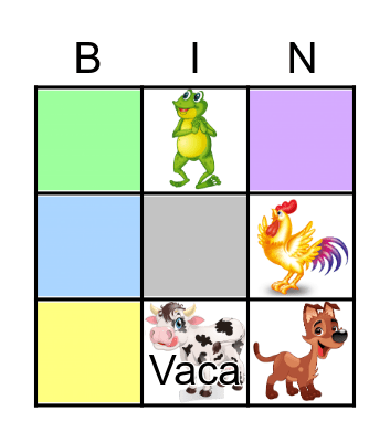 Bingo animal Bingo Card