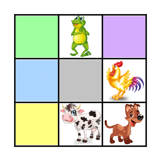 Bingo animal Bingo Card