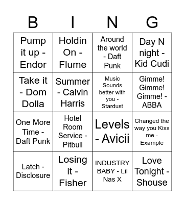 Classic Club Bangers Bingo Card