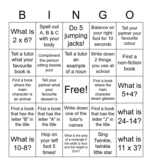 FOS Bingo! Bingo Card