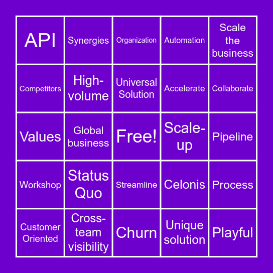 MAKE BINGO Card