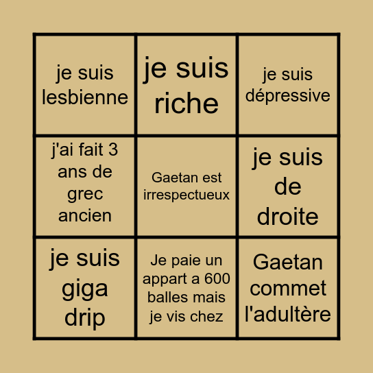 Bingo While True Bingo Card