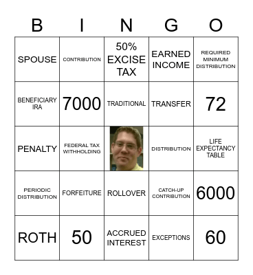 CLINT'S IRA Bingo Card