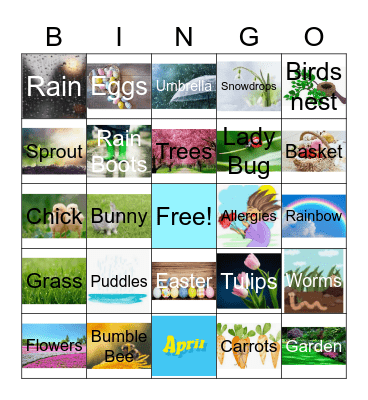 Spring Bingo Card