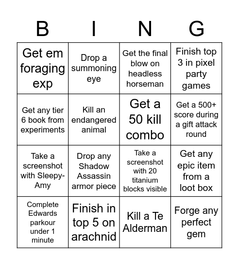 puppy PowerPC_ Bingo Card