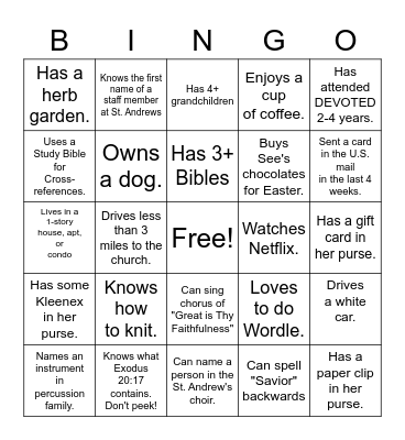 Bingo Card
