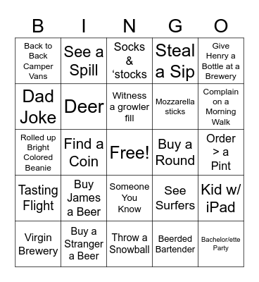 Higgins Family BENDer Bingo Card