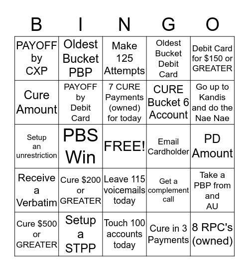 TEAM WALTON BINGO  Bingo Card