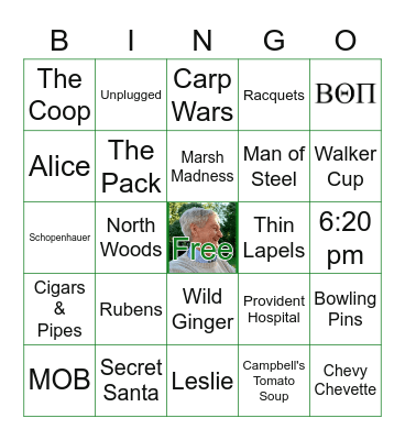 Clark's Birthday Bingo Card