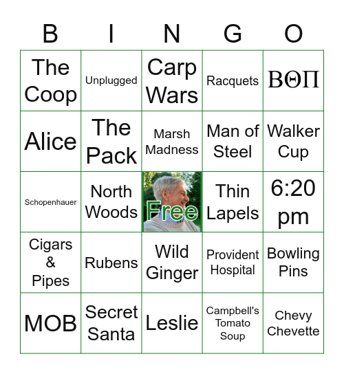 Clark's Birthday Bingo Card