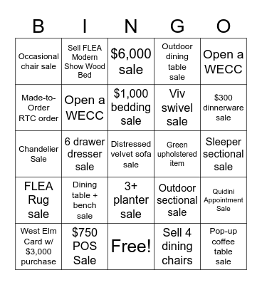 St. Patrick’s Day Weekend Bingo Card