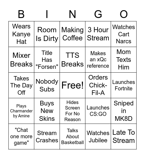 elpws bingo! Bingo Card