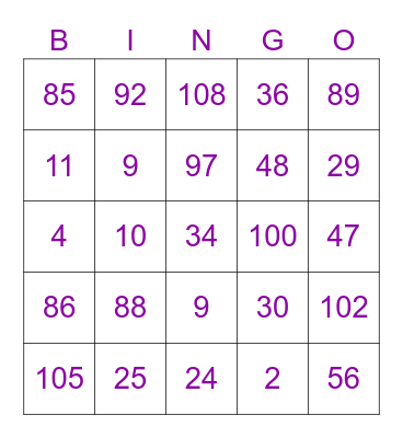 International Women's Day Bingo Card