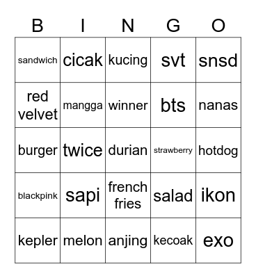 rubyjaenie Bingo Card