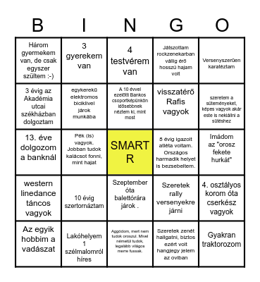 PEOPLE BINGO Card