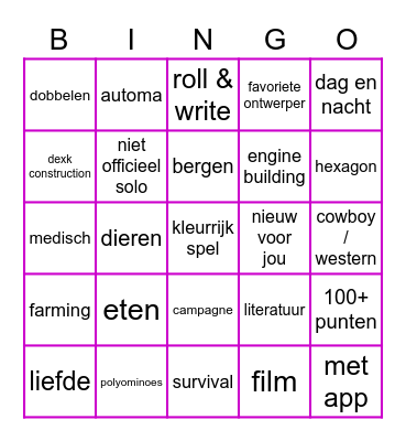 FB Solo Bingo Maart Bingo Card