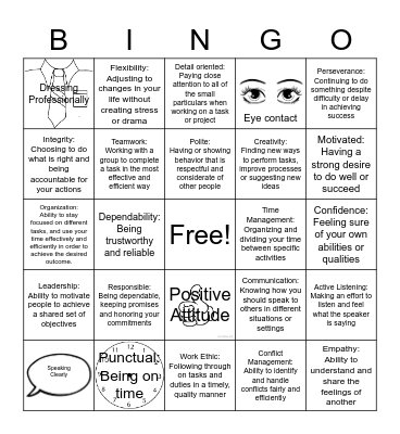 Soft Skills Bingo Card