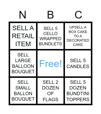 B I N G O Bingo Card