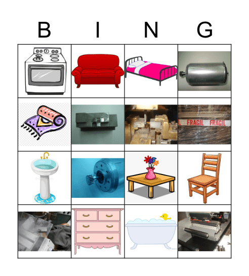 Los Muebles Bingo Card