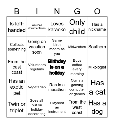 BOWLINGPALOOZA BINGO Card