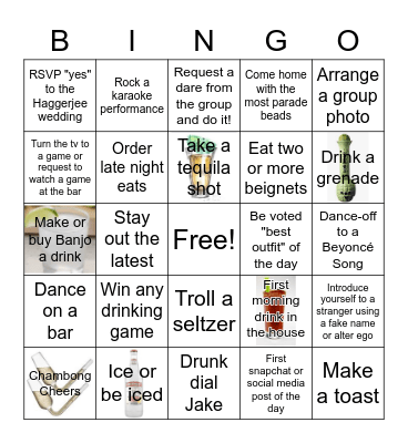 Banjo's Bachelorette Bingo! Bingo Card