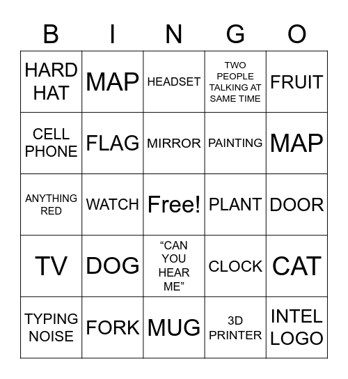 I SPY BINGO Card