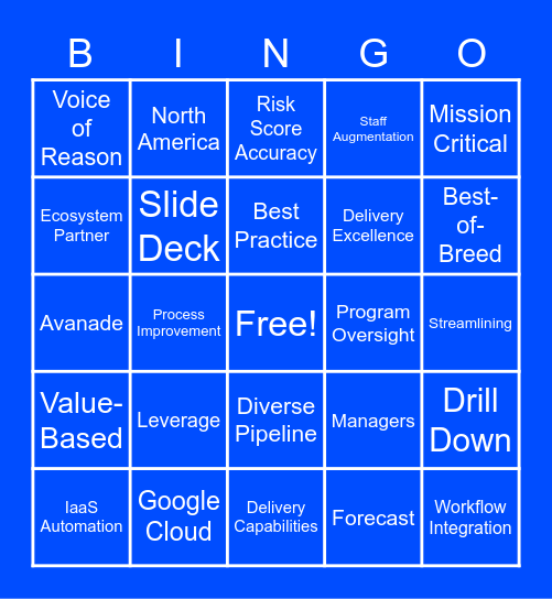 Highmark FY22 Q3 Bingo Card