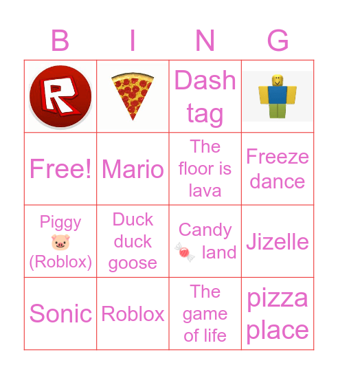 Game Bingo Card