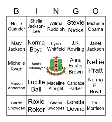 Virtual Bingo Card # 5 - Women's History Month Bingo Card