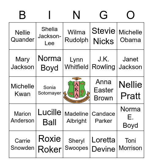 Virtual Bingo Card # 5 - Women's History Month Bingo Card