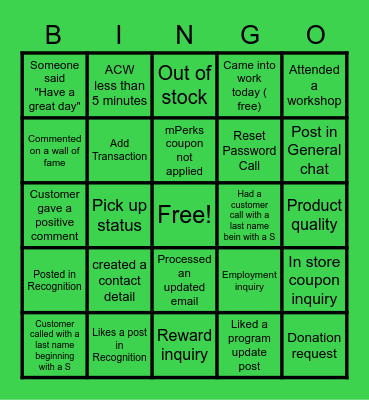 AW CO St Patty's Day Bingo Card