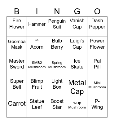 Beryl's Bingo Card (Round 1) Bingo Card