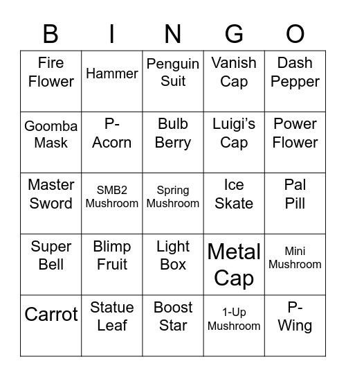 Beryl's Bingo Card (Round 1) Bingo Card