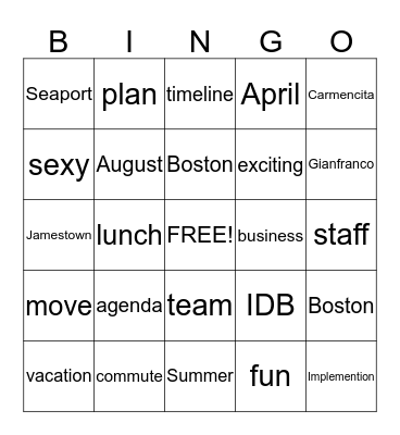 Bingo Card