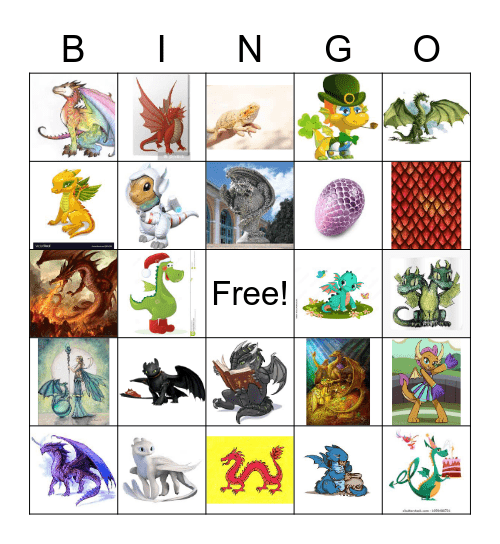 Lydia's Birthday DRAGON BINGO! Bingo Card