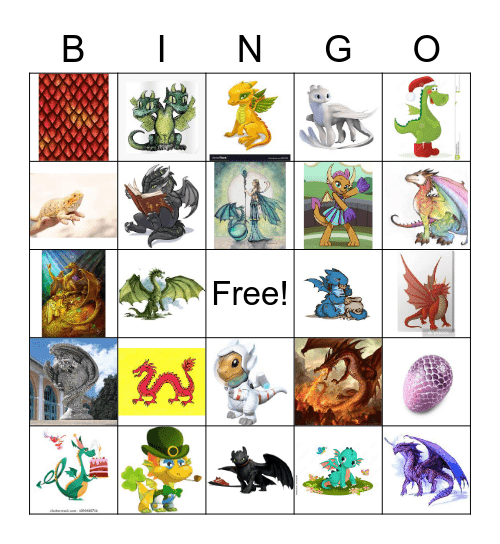 Lydia's Dragon Birthday BINGO! Bingo Card