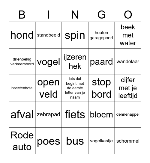 Wandelbingo Card