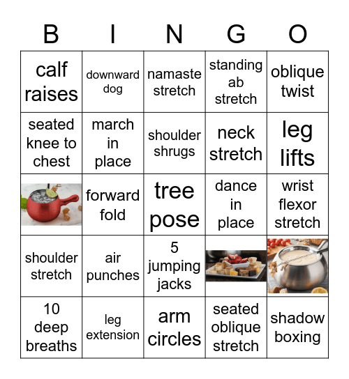 Desk Break BINGO Card