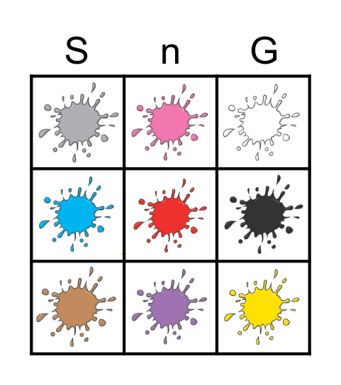 Naíonáin Shóisearacha - Biongó! Bingo Card