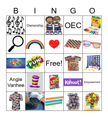OEC Tri 3 Picture Bingo Card