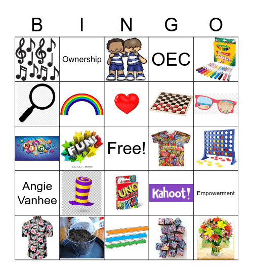 OEC Tri 3 Picture Bingo Card