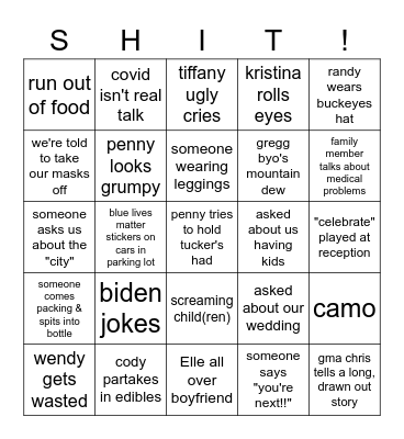 This is bull... Bingo Card