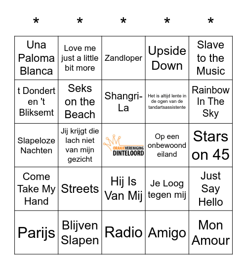 SWiNGO! Bingo Card