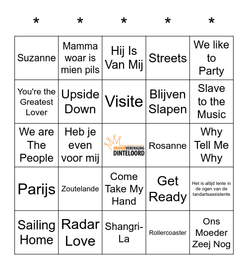 SWiNGO! Bingo Card