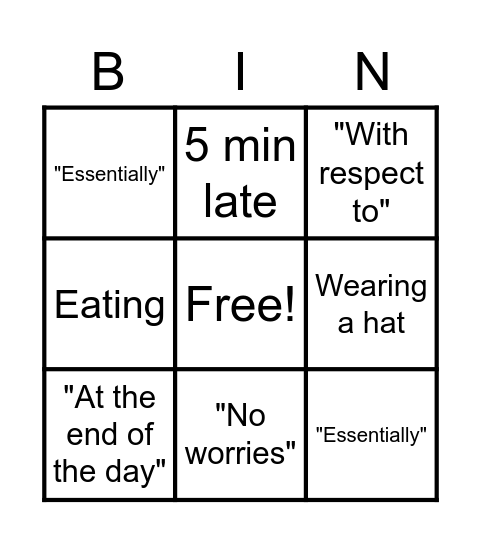 Bingo Card