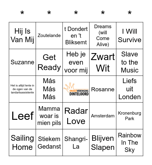 SWiNGO! Bingo Card