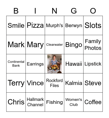 Bingo Anne Bingo Card