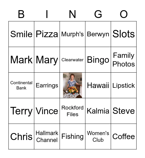 Bingo Anne Bingo Card